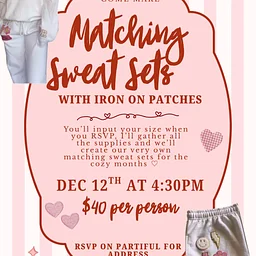 Matching Sweat Sets Crafternoon