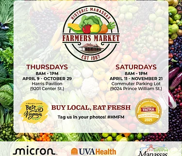 Historic Manassas Farmers Market (Saturdays)