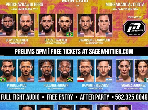 UFC 327 Watch Party: Prochazka vs Chimaev – Sage Whittier