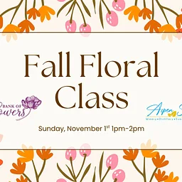 Fall Floral Class With Bank Of Flowers