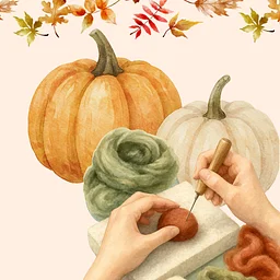 Needle Felted Pumpkin Workshop