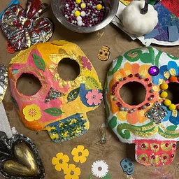 Paint Your Own Day of the Dead Calaveras Mask!