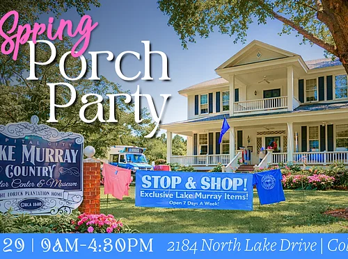 Lake Murray Country’s Annual Spring Porch Party & Gift Shop Sale