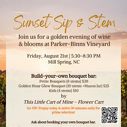 SIP & STEM Floral Bouquet Event
