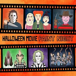 Halloween Movie Paint Night