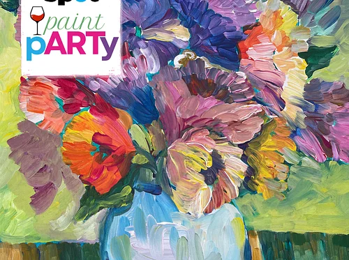 Paint & Sip: Acrylic Flower Bouquets