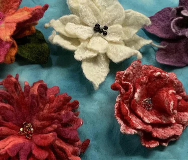 Wet Felted Flowers – Wednesday, June 10th, 6:00 -8:00pm