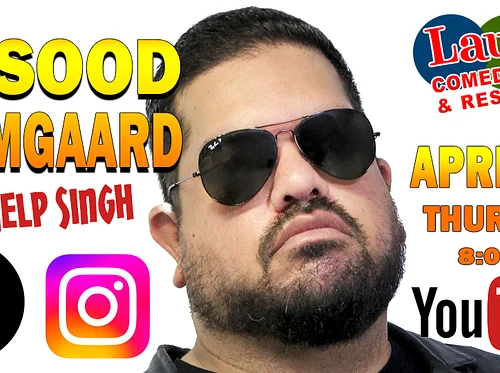 Comedy show: Masood Boomgaard Thurs. April 23rd at 8pm Laughs Comedy