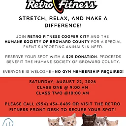 Kitten Yoga at Retro Fitness