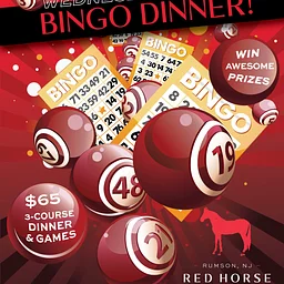 9/30 Red Horse BINGO 3-Course Dinner