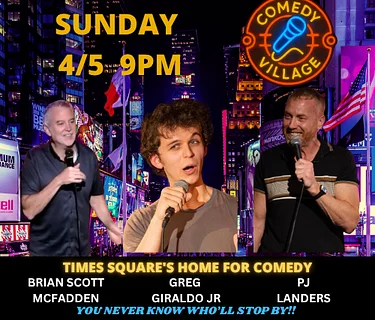 Times Square Comedy | Sun, April 5th @9 PM