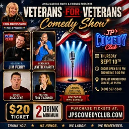 JPs COMEDY CLUB presents- LINDA MARCUS SMITH and FRIENDS- a show honoring our VETERANS!!!
