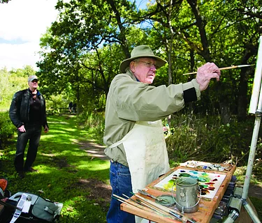 Painting by the Slough