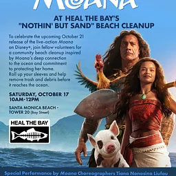 Answer the Ocean’s Call with Moana at October’s Nothin’ But Sand Beach Clean Up