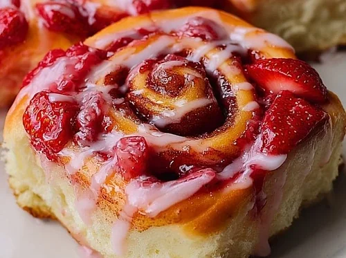 Strawberry Cinnamon Rolls