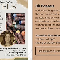 ADULT WORKSHOP: "Oil Pastels with Jona Brown" @ Kaddatz Galleries, Fergus Falls