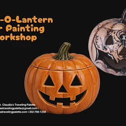 Ceramic Jack O’lantern Painting Workshop* October 18th at 12pm