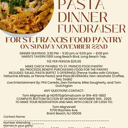 Nardi's Pasta Dinner Fundraiser