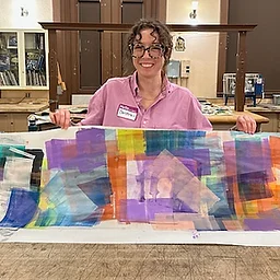 Handmade Wrapping Paper with Printmaking Techniques