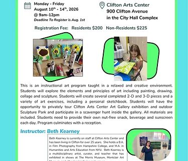 Summer Art Camp 2026 at Clifton Arts Center