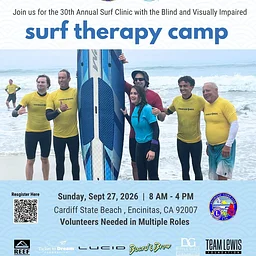 San Diego Encinitas Lions Surf Camp for Blind & Visually Impaired – September 27, 2026