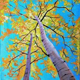 Paint and Sip- Autumn Birch Tree