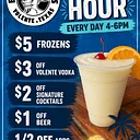 Happy Hour - Daily Specials - 1/2 Off Apps - $5 Frozens