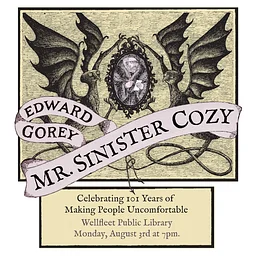 Mr. Sinister Cozy at the Wellfleet Public Library