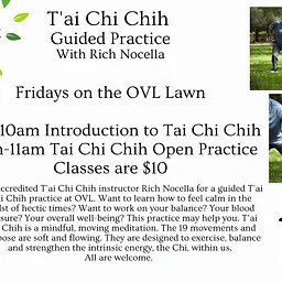 Tai Chi Chih on the lawn at OVL