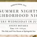 Summer Nights | Weekly Neighborhood Night