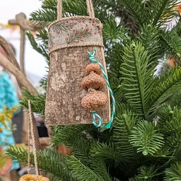 Mini Poplar Bark Basketmaking for Christmas Ornaments