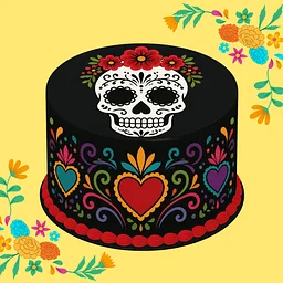 Dia de los Muertos Cake