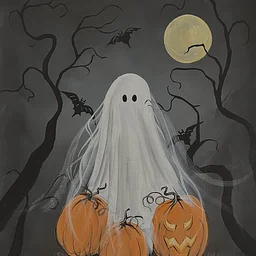 October Art with Amy Paint Night – Ghost