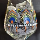 Wine glass painting at The Vineyard at Hershey!