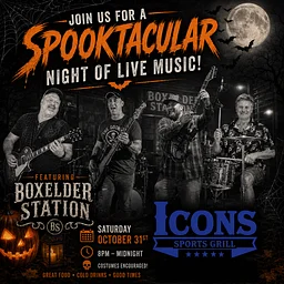 Icons Halloween Party W/ Boxelder Station