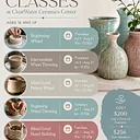 Ceramics Classes for Summer 2026 Start in July!