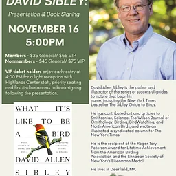An Evening with David Sibley: Presentation and Book Signing