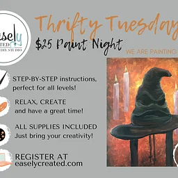 Thrifty TUESDAY $25 Paint Night "Magical Hat"