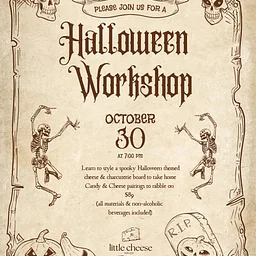 Little Cheese Halloween Charcuterie Workshop
