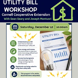 Utility Bill Workshop with Cornell Cooperative Extension