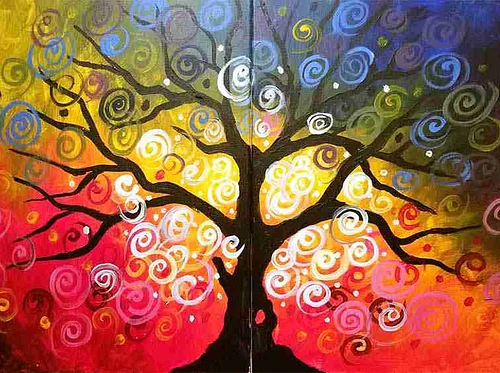 Couple’s Paint: Spiral Tree – Jun 26