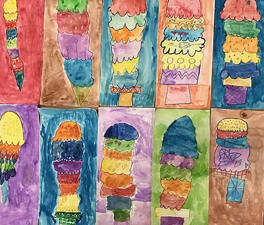 All About Art for Elementary Students: Bleezer’s Ice Cream Cone Poetry Activity