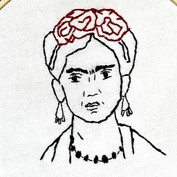 Art & Sip: Embroidery Frida Portrait