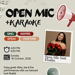 Open Mic Singer-Songwriters, hosted by Khalia