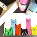 Free Young Artist Studio: Feline Fun Swipe Art