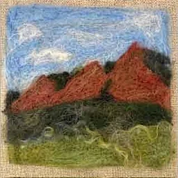 INTRO NEEDLE FELT 2D LANDSCAPE: Saturday, August 22nd, 10:30-1:00pm