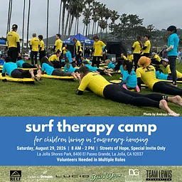 Surf Therapy Camp at La Jolla Shores – August 29, 2026