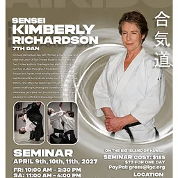 Kimberly Richardson, 7th Dan in Kealakekua, Hawaii
