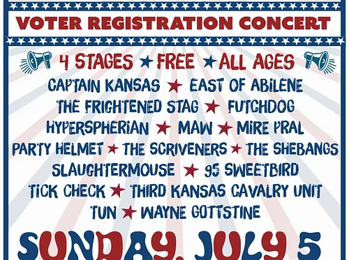 Rock The Vote 2026 in Downtown Lawrence