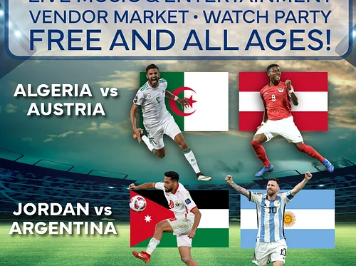 Vivo En Masse Soccer Celebration & Watch Party: Algeria vs Austria and Jordan vs Argentina
